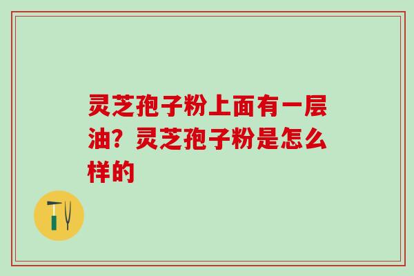 灵芝孢子粉上面有一层油?灵芝孢子粉是怎么样的 灵芝孢子粉上面有一层油?灵芝孢子粉是怎么样的
