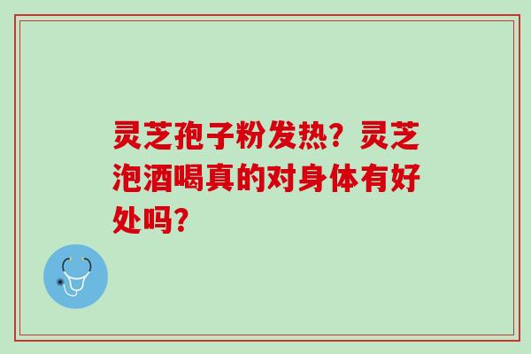 灵芝孢子粉发热？灵芝泡酒喝真的对身体有好处吗？
