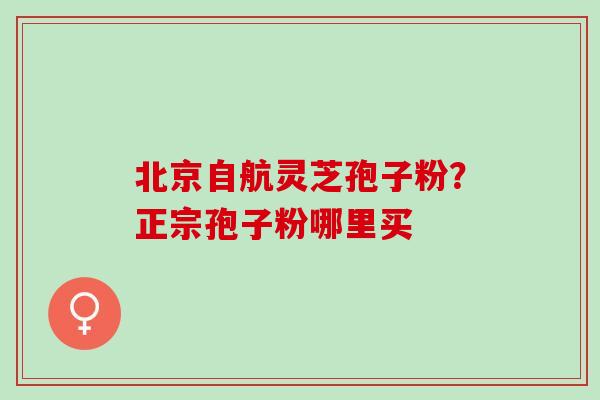 北京自航灵芝孢子粉？正宗孢子粉哪里买