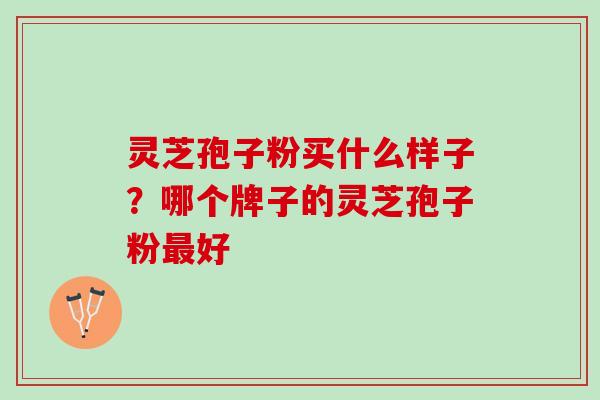 灵芝孢子粉买什么样子？哪个牌子的灵芝孢子粉最好