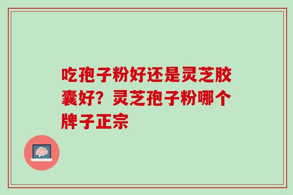 吃孢子粉好还是灵芝胶囊好?灵芝孢子粉哪个牌子正宗 吃孢子粉好还是灵芝胶囊好?灵芝孢子粉哪个牌子正宗