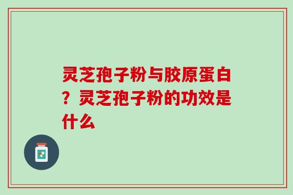 灵芝孢子粉与胶原蛋白？灵芝孢子粉的功效是什么