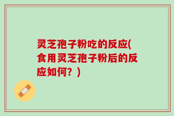 灵芝孢子粉吃的反应(食用灵芝孢子粉后的反应如何？)