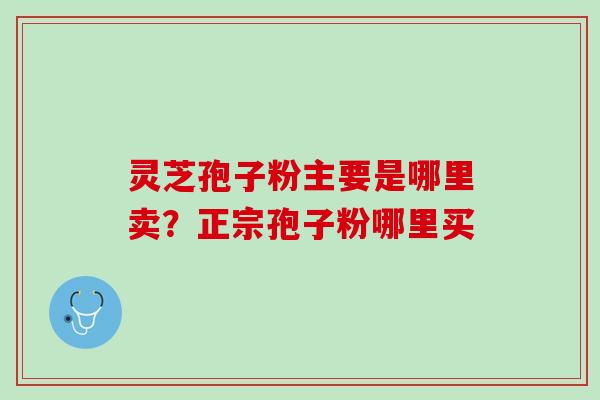 灵芝孢子粉主要是哪里卖？正宗孢子粉哪里买