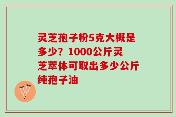 灵芝孢子粉5克大概是多少?1000公斤灵芝萃体可取出多少公斤纯孢子油 灵芝孢子粉5克大概是多少?1000公斤灵芝萃体可取出多少公斤纯孢子油