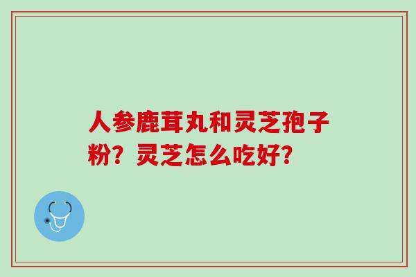 人参鹿茸丸和灵芝孢子粉？灵芝怎么吃好？