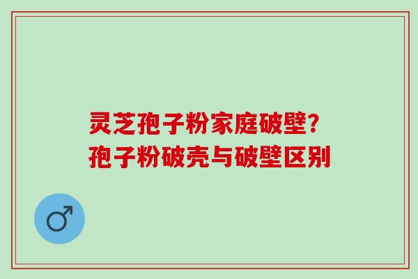 灵芝孢子粉家庭破壁？孢子粉破壳与破壁区别