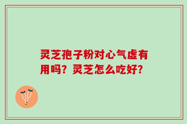灵芝孢子粉对心气虚有用吗？灵芝怎么吃好？