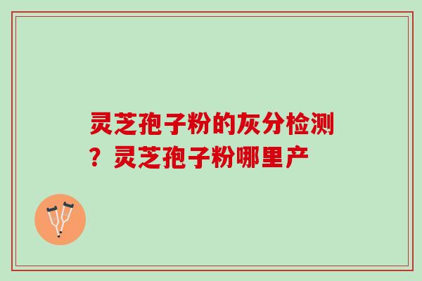 灵芝孢子粉的灰分检测？灵芝孢子粉哪里产