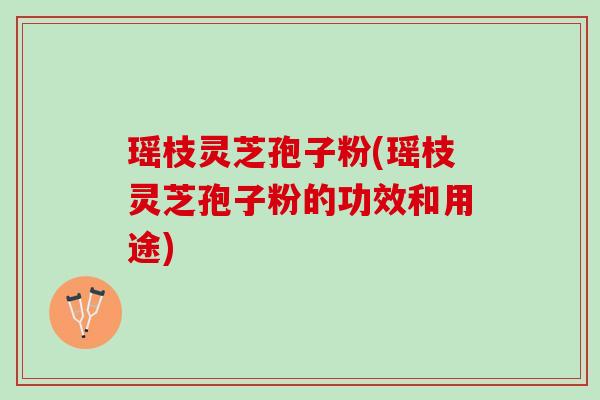 瑶枝灵芝孢子粉(瑶枝灵芝孢子粉的功效和用途)