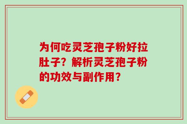 为何吃灵芝孢子粉好拉肚子？解析灵芝孢子粉的功效与副作用？