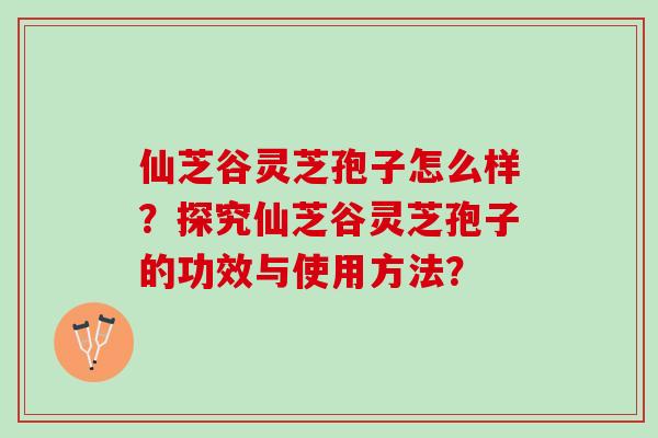仙芝谷灵芝孢子怎么样？探究仙芝谷灵芝孢子的功效与使用方法？