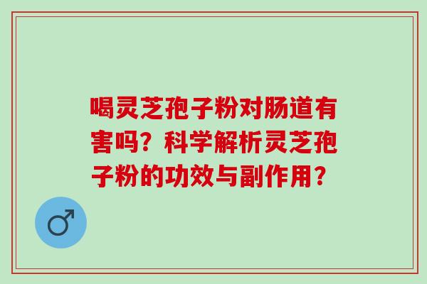 喝灵芝孢子粉对肠道有害吗?科学解析灵芝孢子粉的功效与副作用? 喝灵芝孢子粉对肠道有害吗?科学解析灵芝孢子粉的功效与副作用?