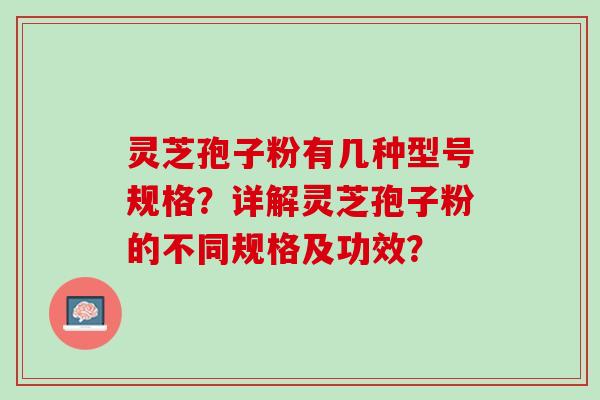 灵芝孢子粉有几种型号规格？详解灵芝孢子粉的不同规格及功效？