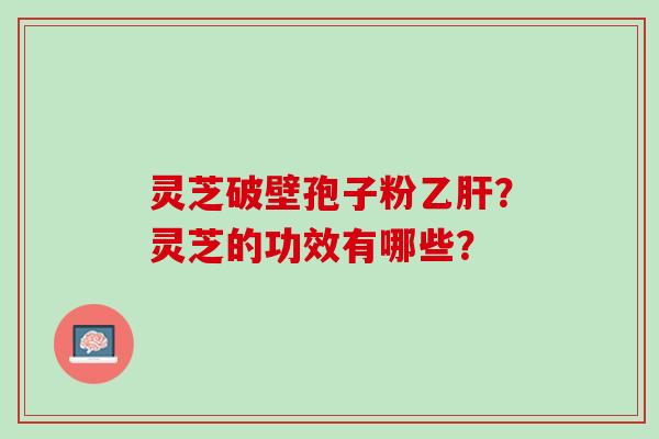 灵芝破壁孢子粉乙肝？灵芝的功效有哪些？