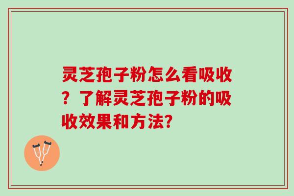 灵芝孢子粉怎么看吸收？了解灵芝孢子粉的吸收效果和方法？