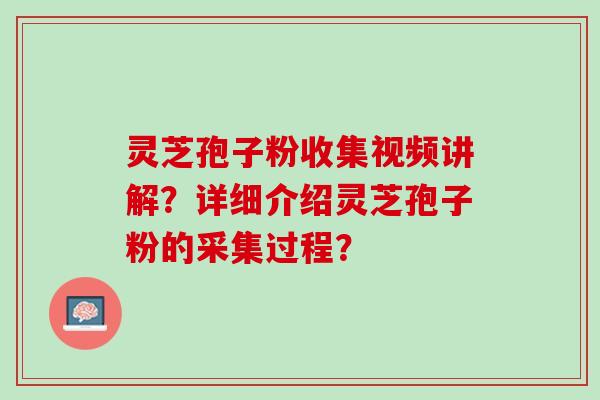 灵芝孢子粉收集视频讲解？详细介绍灵芝孢子粉的采集过程？