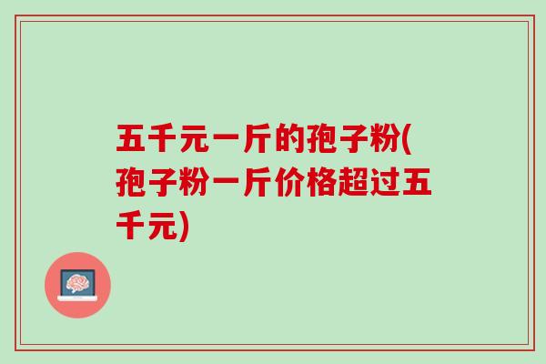 五千元一斤的孢子粉(孢子粉一斤价格超过五千元)