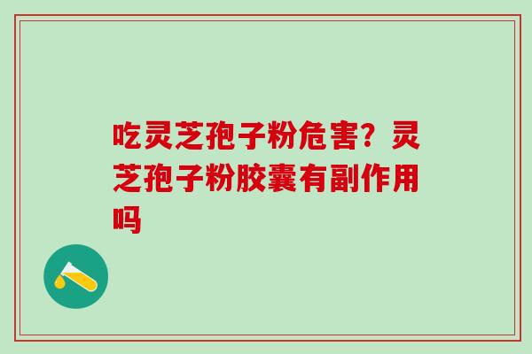 吃灵芝孢子粉危害？灵芝孢子粉胶囊有副作用吗