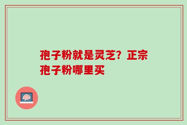 孢子粉就是灵芝?正宗孢子粉哪里买 孢子粉就是灵芝?正宗孢子粉哪里买