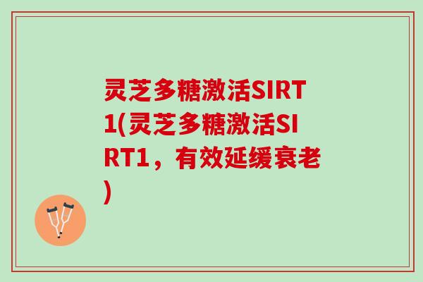 灵芝多糖激活SIRT1(灵芝多糖激活SIRT1，有效延缓衰老)