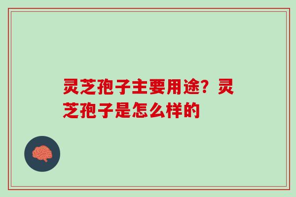 灵芝孢子主要用途?灵芝孢子是怎么样的 灵芝孢子主要用途?灵芝孢子是怎么样的