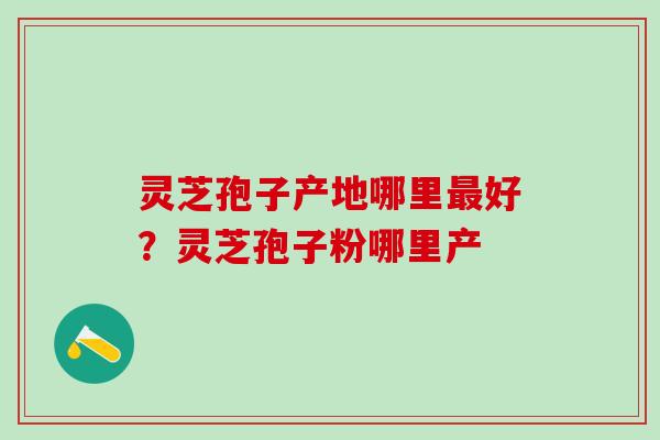 灵芝孢子产地哪里最好？灵芝孢子粉哪里产