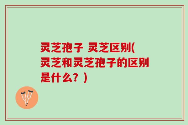 灵芝孢子 灵芝区别(灵芝和灵芝孢子的区别是什么？)