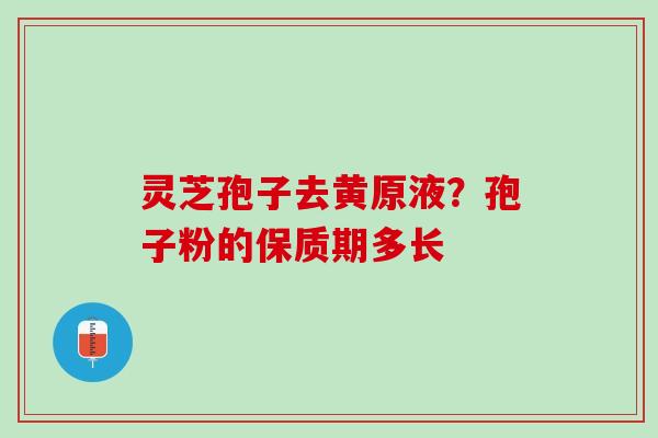 灵芝孢子去黄原液？孢子粉的保质期多长