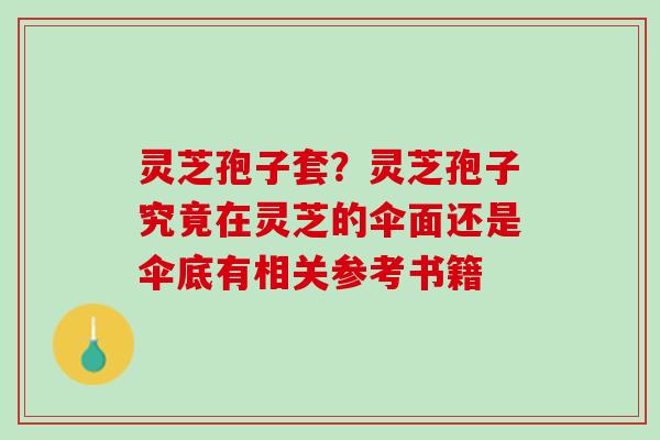 灵芝孢子套？灵芝孢子究竟在灵芝的伞面还是伞底有相关参考书籍