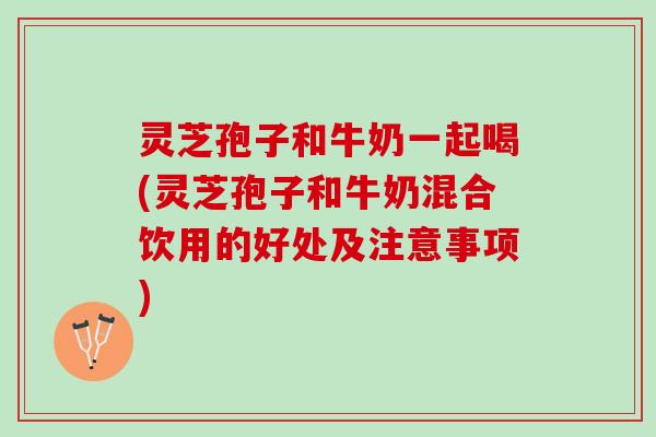 灵芝孢子和牛奶一起喝(灵芝孢子和牛奶混合饮用的好处及注意事项)