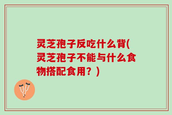 灵芝孢子反吃什么背(灵芝孢子不能与什么食物搭配食用？)