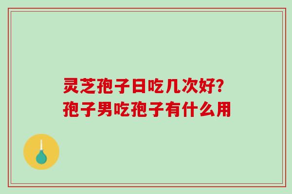 灵芝孢子日吃几次好？孢子男吃孢子有什么用