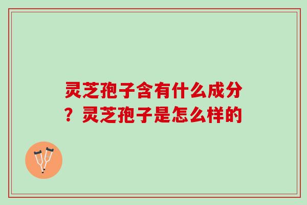 灵芝孢子含有什么成分？灵芝孢子是怎么样的