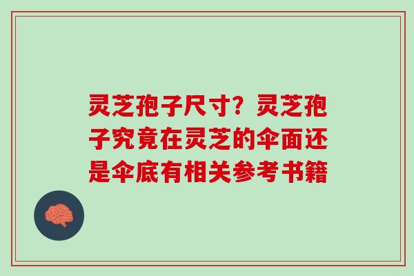 灵芝孢子尺寸？灵芝孢子究竟在灵芝的伞面还是伞底有相关参考书籍