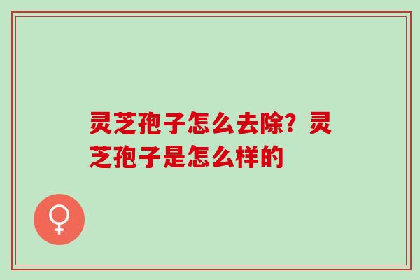 灵芝孢子怎么去除？灵芝孢子是怎么样的