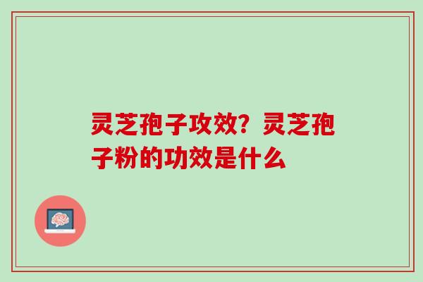 灵芝孢子攻效？灵芝孢子粉的功效是什么