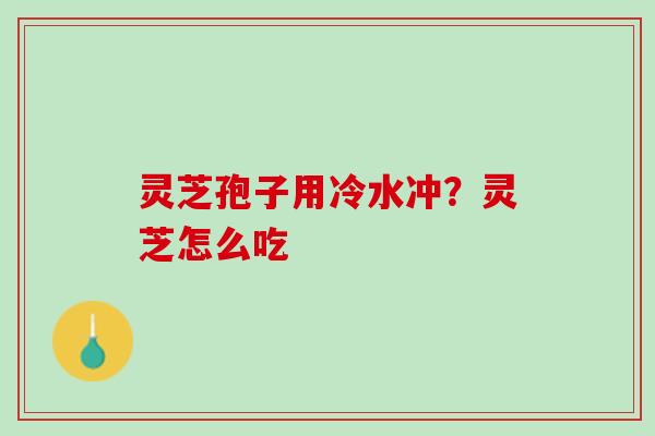 灵芝孢子用冷水冲？灵芝怎么吃