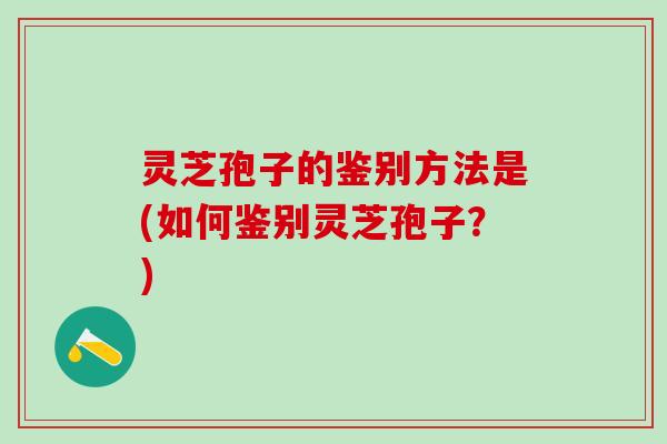 灵芝孢子的鉴别方法是(如何鉴别灵芝孢子?) 灵芝孢子的鉴别方法是(如何鉴别灵芝孢子?)