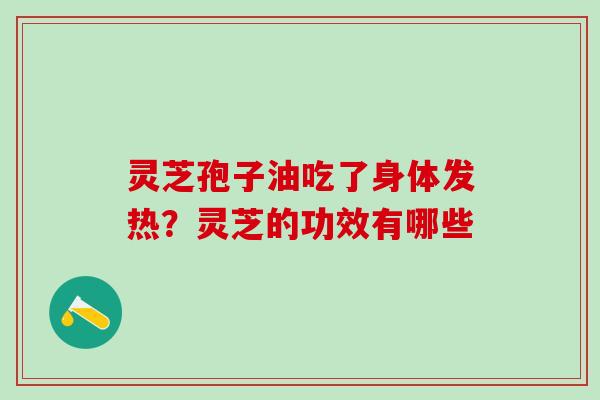灵芝孢子油吃了身体发热？灵芝的功效有哪些