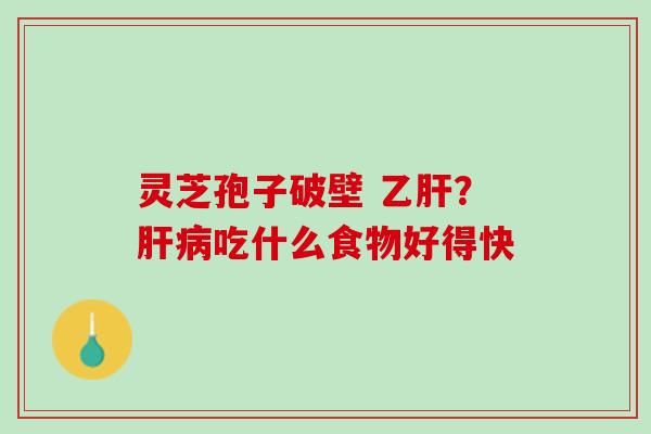 灵芝孢子破壁 ？吃什么食物好得快