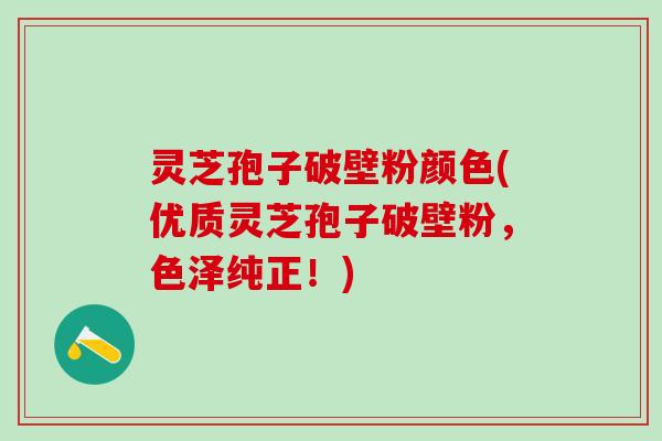 灵芝孢子破壁粉颜色(优质灵芝孢子破壁粉，色泽纯正！)