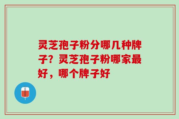 灵芝孢子粉分哪几种牌子？灵芝孢子粉哪家最好，哪个牌子好