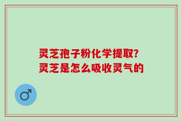 灵芝孢子粉化学提取？灵芝是怎么吸收灵气的