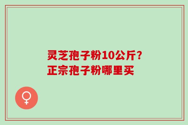 灵芝孢子粉10公斤？正宗孢子粉哪里买