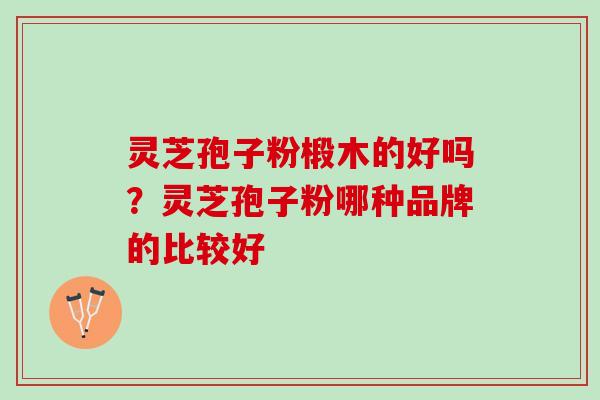 灵芝孢子粉椴木的好吗？灵芝孢子粉哪种品牌的比较好