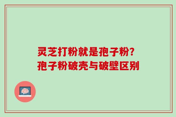 灵芝打粉就是孢子粉?孢子粉破壳与破壁区别 灵芝打粉就是孢子粉?孢子粉破壳与破壁区别