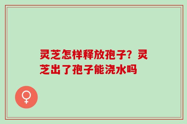 灵芝怎样释放孢子？灵芝出了孢子能浇水吗