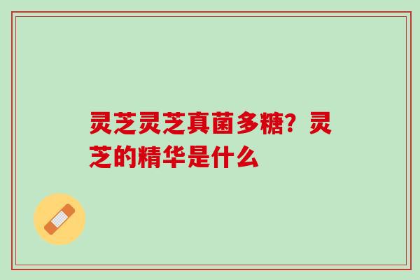 灵芝灵芝真菌多糖?灵芝的精华是什么 灵芝灵芝真菌多糖?灵芝的精华是什么