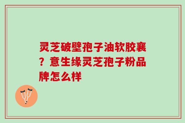 灵芝破壁孢子油软胶襄？意生缘灵芝孢子粉品牌怎么样